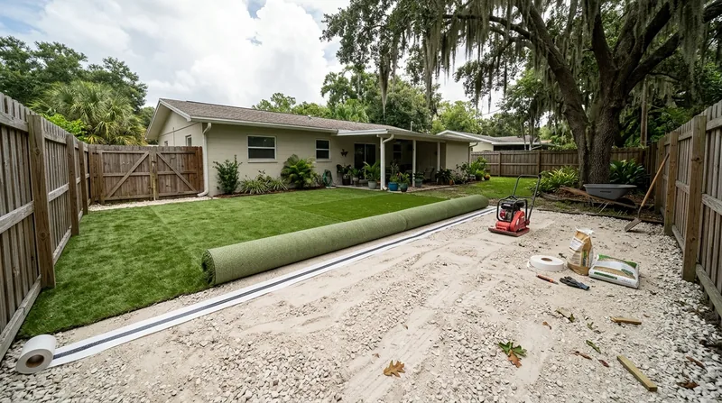 Residential Artificial Grass Installation Jacksonville