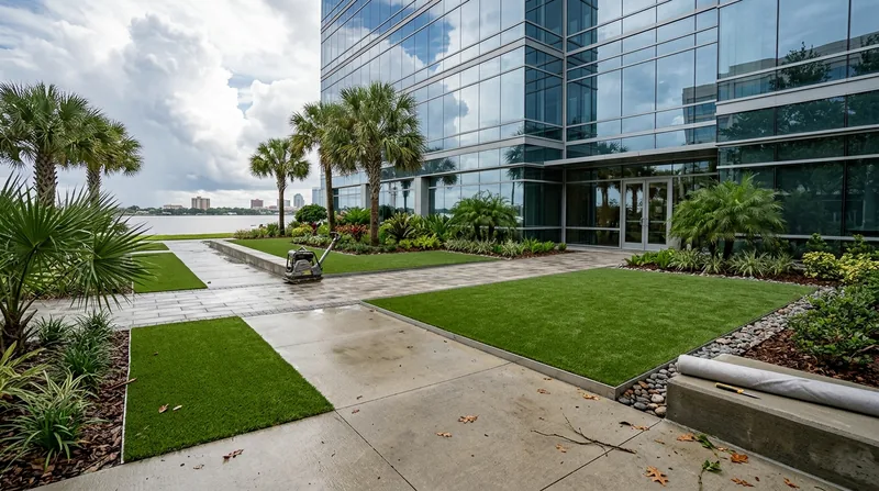 Commercial Artificial Grass Installation Jacksonville